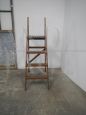 Vintage stepladder in larch wood, Italy 1960s