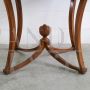 Antique circular table with two drawers, 19th century