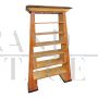 Art deco trapezoid bookcase in birch briar