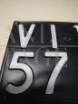 Vicenza Italian vintage car license plate