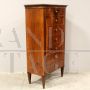 Antique walnut tallboy dresser, 19th century Italy