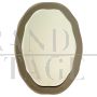 Double beveled glass mirror in the style of Fontana Arte