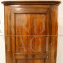 Louis Philippe cantonal corner cabinet in walnut, 19th century Italy