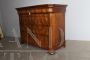 Antique 19th century capuchin dresser in solid blond walnut and briar