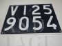 Vintage Vicenza VI25 car license plate