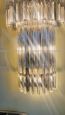 Pair of luxury slatted Murano glass wall lights