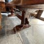 Large antique Tuscan refectory table in solid oak