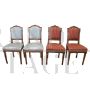 Set of 4 antique Louis XVI chairs in carved walnut