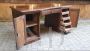 Antique Lombard desk with briar top