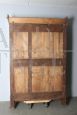 Antique Louis Philippe wardrobe in solid walnut, 19th century