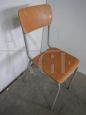 Single vintage school chair from the 70s