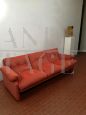 Coronado sofa by Tobia Scarpa for B&B Italia in orange color, Italy 1960s