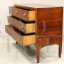 Antique Directoire period dresser in walnut, Italy 18th century