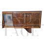 Large art deco sideboard in briarwood with central mirror