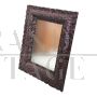 17th century mirror with richly carved wooden frame