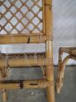 Pair of vintage 70s bamboo chairs