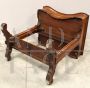 Antique desk table with lectern from the 19th century in walnut