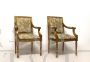 Pair of Louis XVI Baroque armchairs