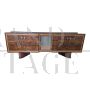 Large art deco sideboard in briarwood with central mirror