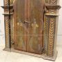 Antique 18th century hanging cabinet, lacquered and painted