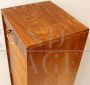 Office filing cabinet with single shutter in oak