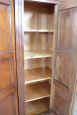 Large antique wardrobe in solid walnut from the mid-19th century