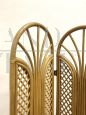 Vintage bamboo and rattan screen from the 1960s