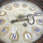 Antique wooden Bull's Eye wall clock, 1850s