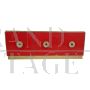 Design sideboard in red Murano glass, 1980s