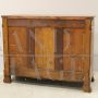 Antique Louis Philippe sideboard in walnut with two doors, 19th century