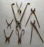 Set of blacksmith shears and tongs, 1940s