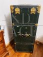 Vintage 1930s travel trunk with coat hangers