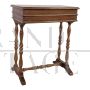 Antique walnut sewing table or dressing table