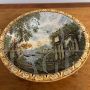 Antique Castelli majolica bowl from 1750, Italian Cappelletti manufacture