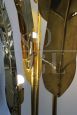 Brass palm-shaped floor lamp from Italy 1970s