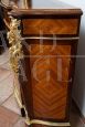 Antique French Napoleon III sideboard rich in inlays and bronze friezes