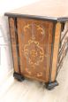 Important baroque chest of drawers in inlaid walnut, Italy 17th century