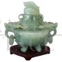 Mid-20th century Chinese carved jade censer         