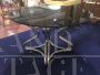 Round table in chromed metal, Rima production