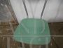 Pair of vintage green formica chairs, 1960s