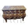 Antique Louis XV style dresser with bronzes, from 19th century