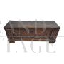 Antique richly carved 18th century chest