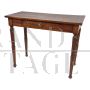 Antique wooden game table with drawer