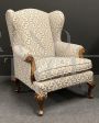 Set of four bergère armchairs in classic antique style from the mid-20th century