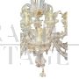 Rezzonico style chandelier in gold crystal Murano glass with 20 lights