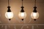 Set of three 1960s lantern pendant lights