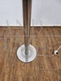 1960s floor lamp in chromed steel and glass