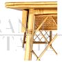 Bamboo and rattan desk in the style of Luis Sognot, Italy 1960s