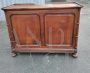 Antique Lombard pharmacy counter in walnut       