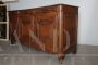 Antique Provencal sideboard in carved oak with 3 doors, 18th century